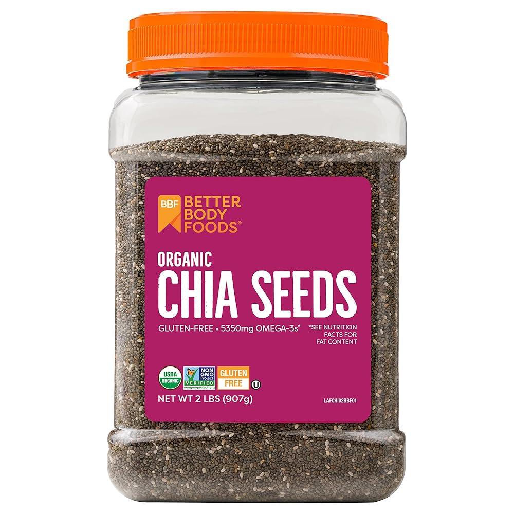 BetterBody Foods Organic Chia Seeds, 2 lbs