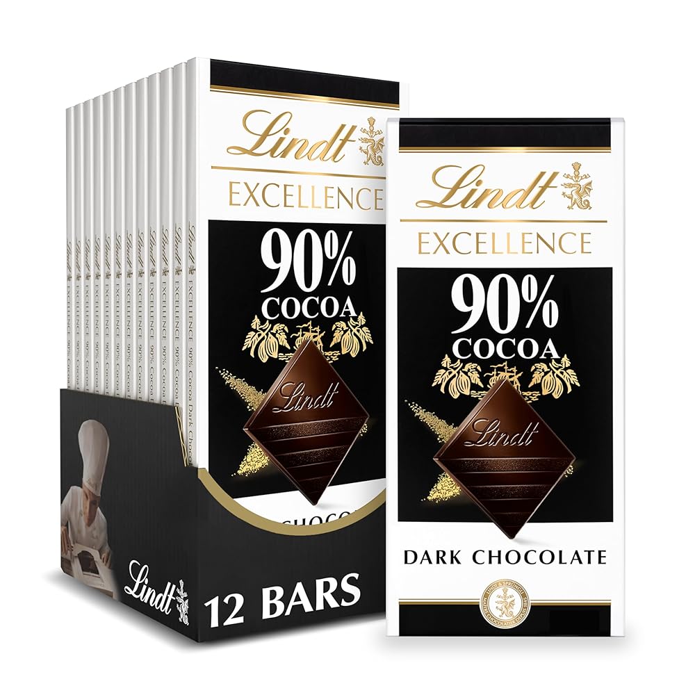 Brand: Lindt 90% Dark Chocolate Bar