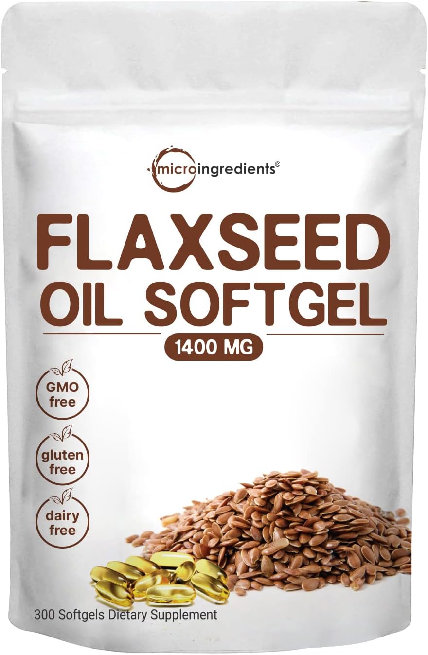 Brand X Flaxseed Oil Capsules 1400mg