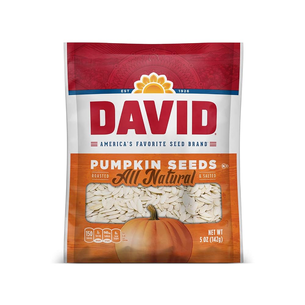 DAVID SEEDS Roasted Pumpkin Seeds, 5 oz...