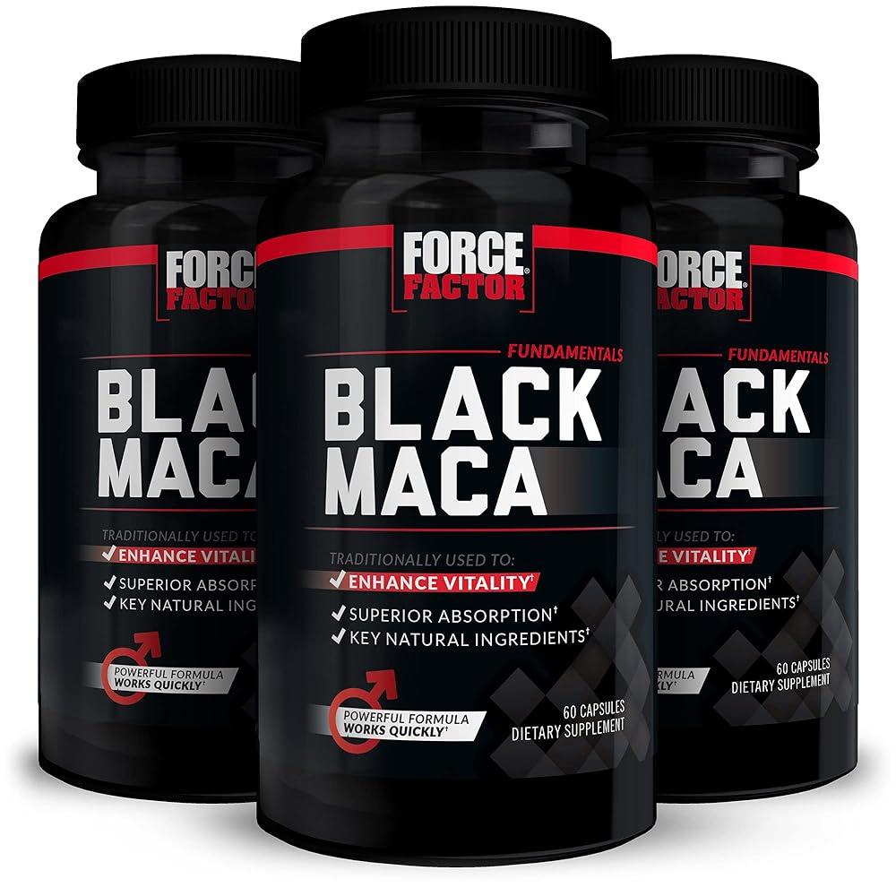 Force Factor Black Maca Root Supplement