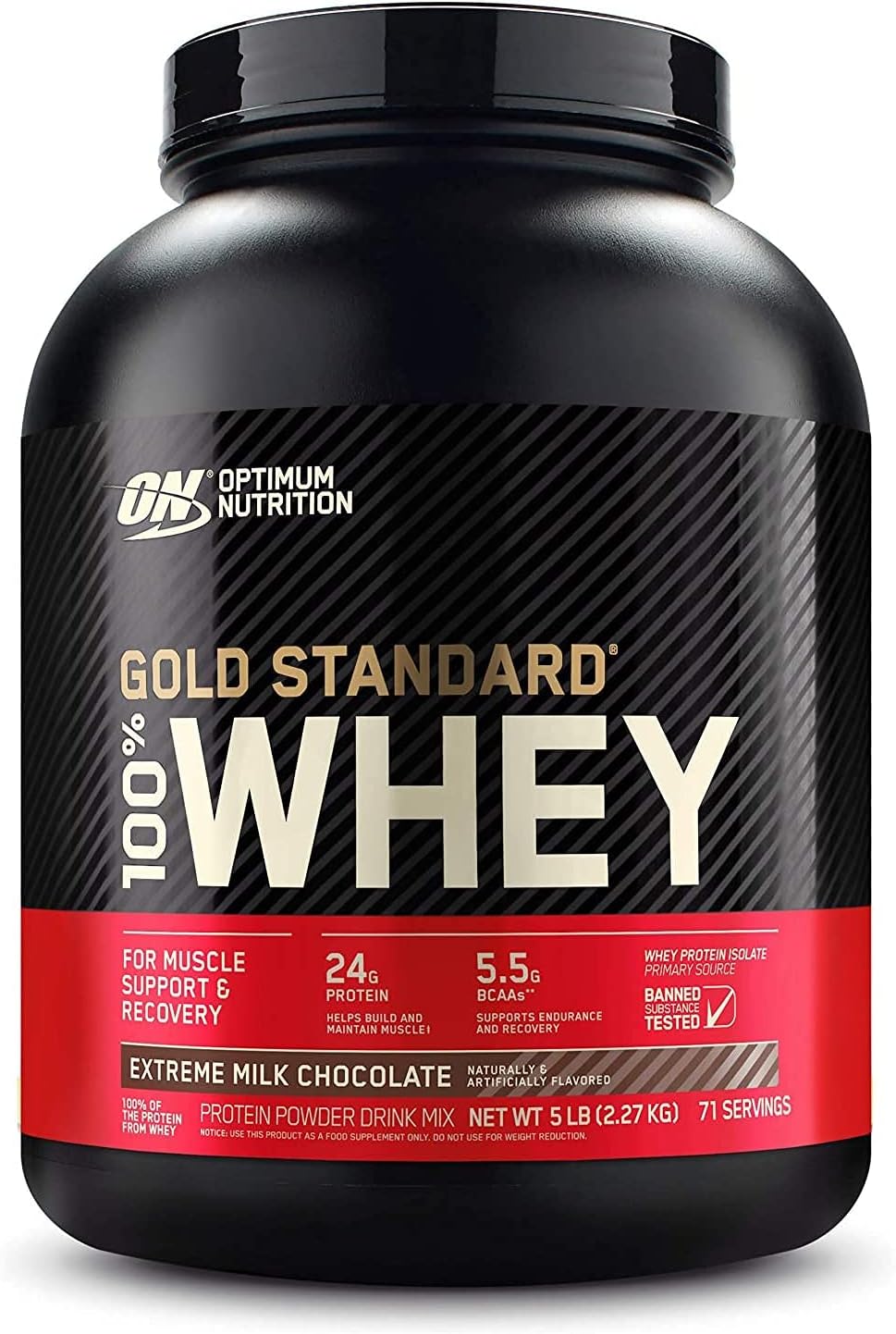 Gold Standard Whey Protein Powder, 5lb