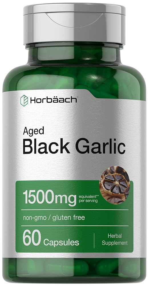 Horbaach Black Garlic Capsules, 60ct, N...
