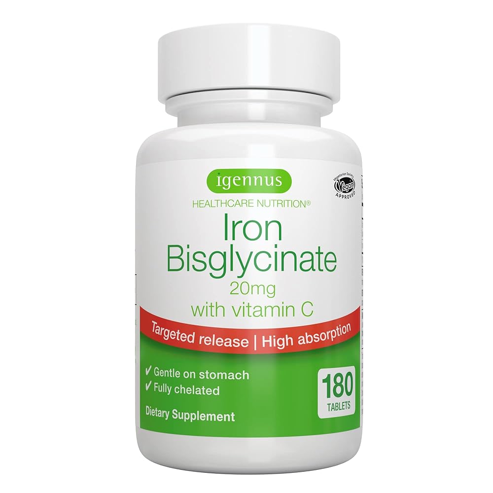 Igennus Iron Bisglycinate with Vitamin C