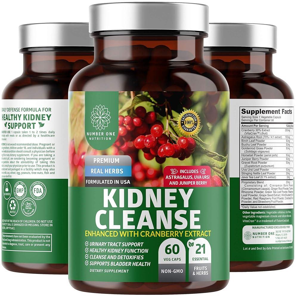 N1N Premium Kidney Cleanse with 21 Pote...