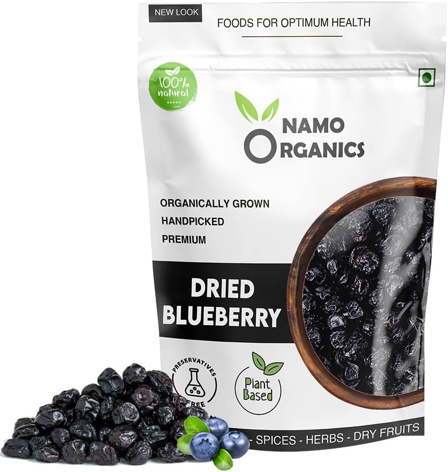 Namo Organics Dried Blueberries, 250g