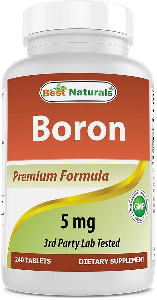 Naturals Boron 5mg 240 Tablets