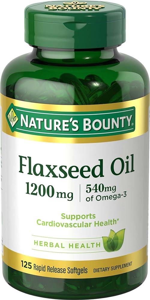 Nature’s Bounty Flaxseed Oil Soft...