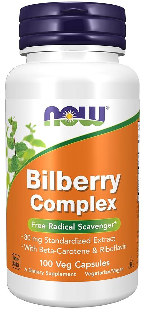 NOW Bilberry Complex 80mg Veg Capsules