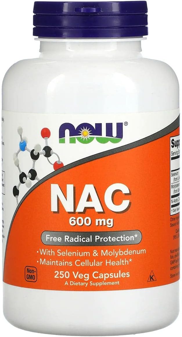 Now Foods NAC 600mg – 250 Vcaps