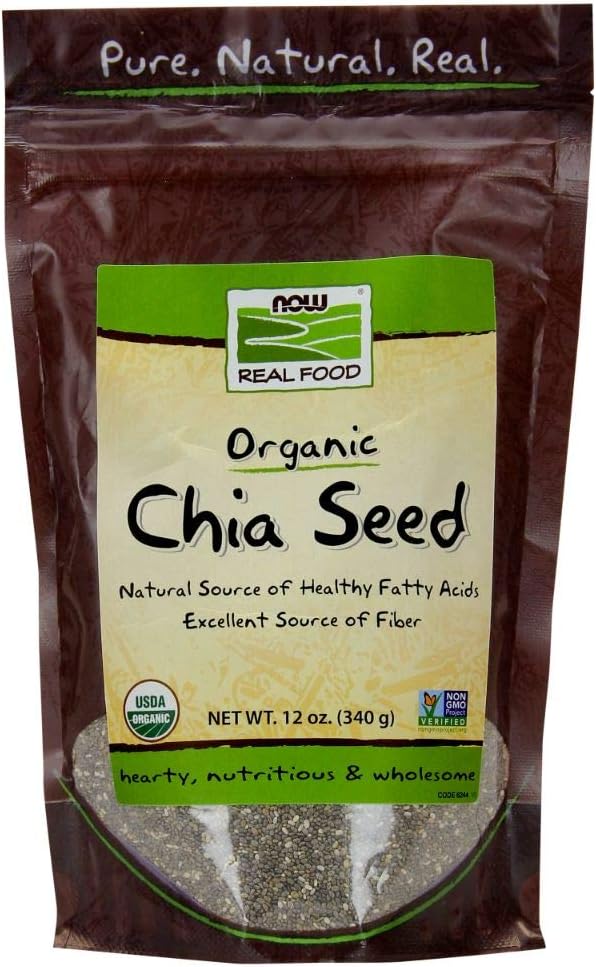 Now Foods Organic Chia Seeds, 340g