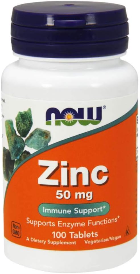 Now Foods Zinc 50mg Tablets