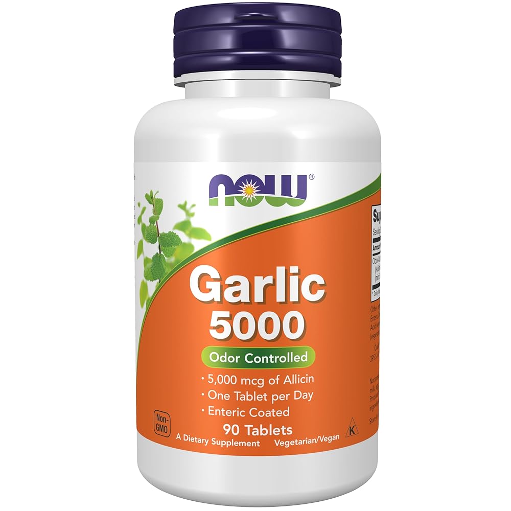 NOW Garlic 5,000 Enteric Coated Tablets
