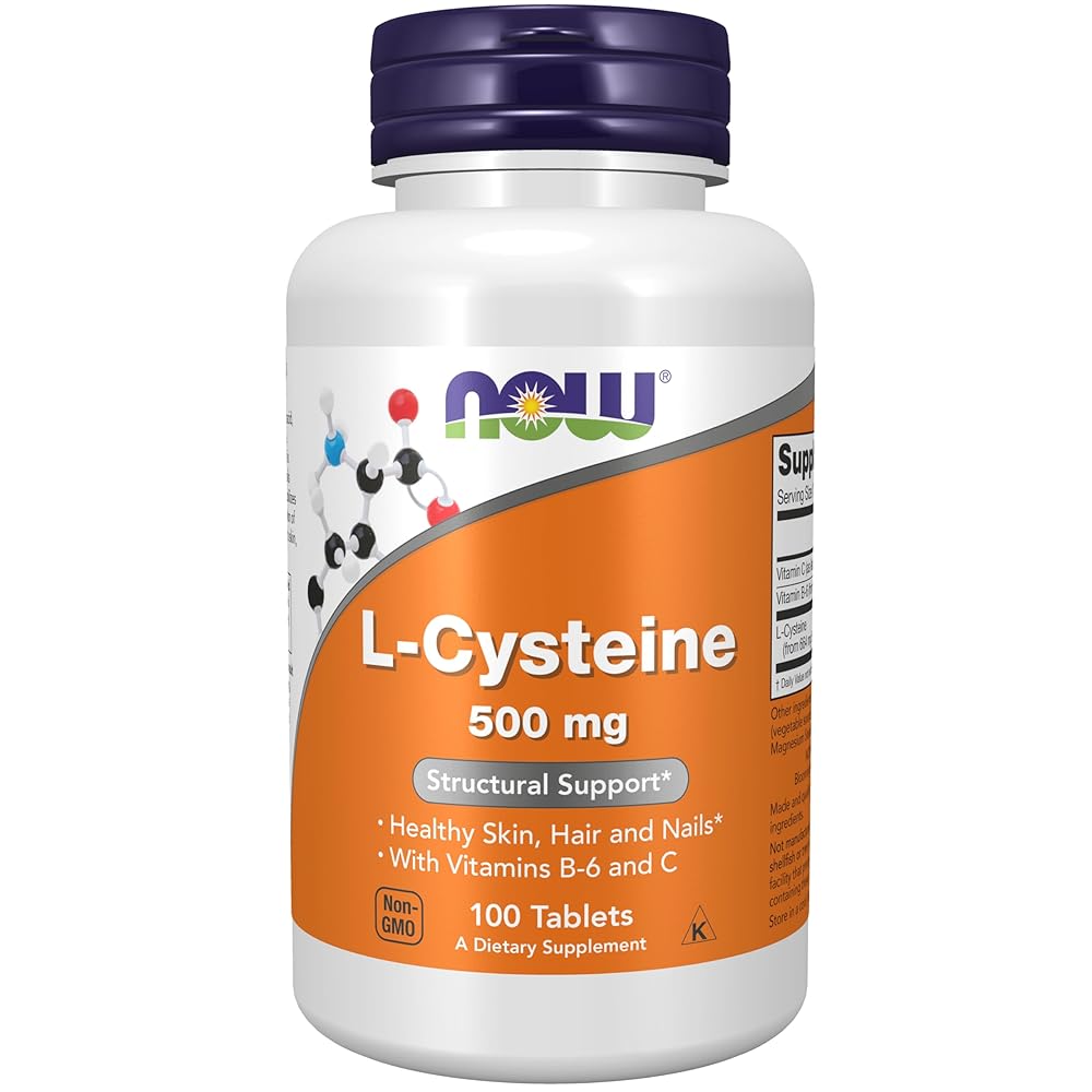 NOW L-Cysteine 500mg – 100 Tablets