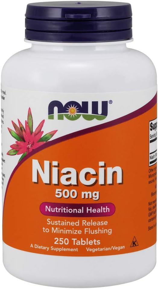 NOW Niacin 500mg Sustained Release Tablets