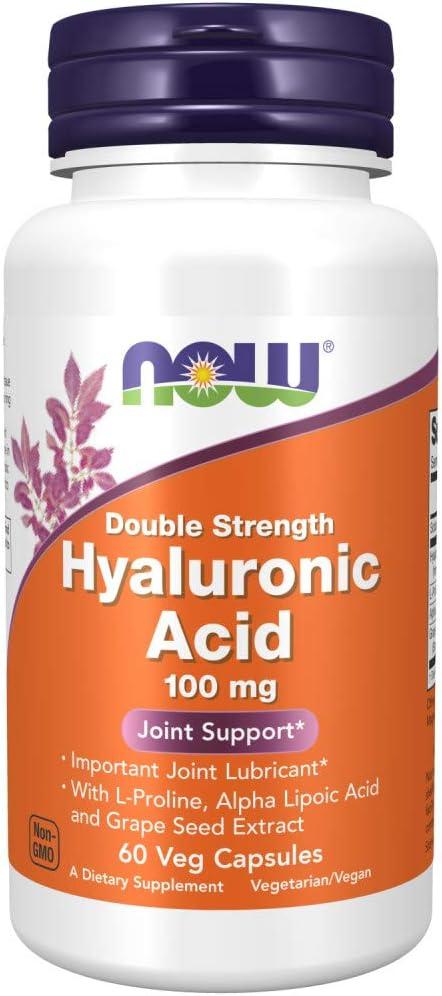 Now Supplements Hyaluronic Acid 100mg, ...