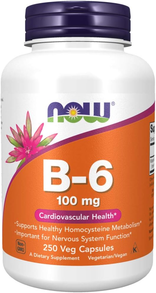 NOW Vitamin B-6 100mg, 250 ct