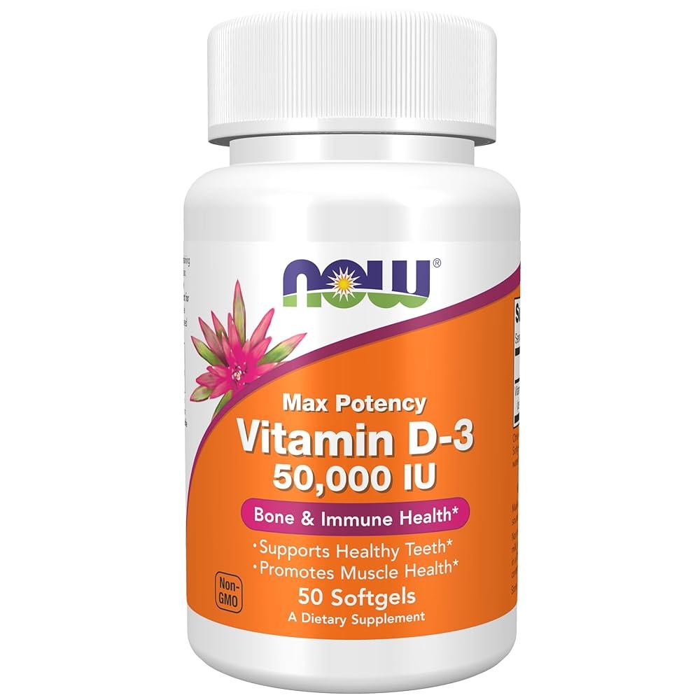 NOW Vitamin D-3 50,000 IU Softgels