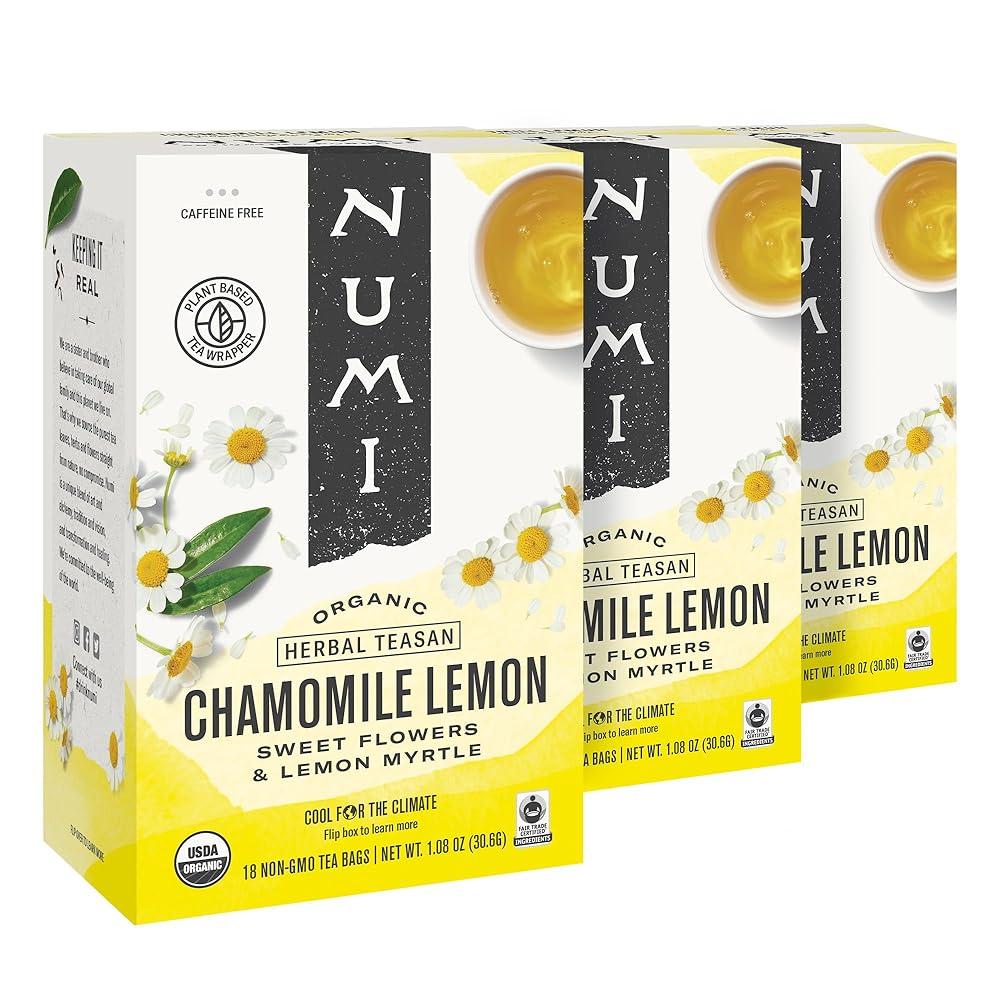 Numi Organic Chamomile Lemon Tea, 18 Count
