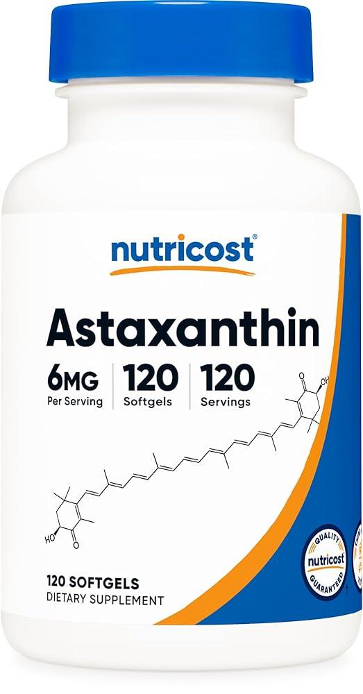 Nutricost Astaxanthin 6mg Softgels