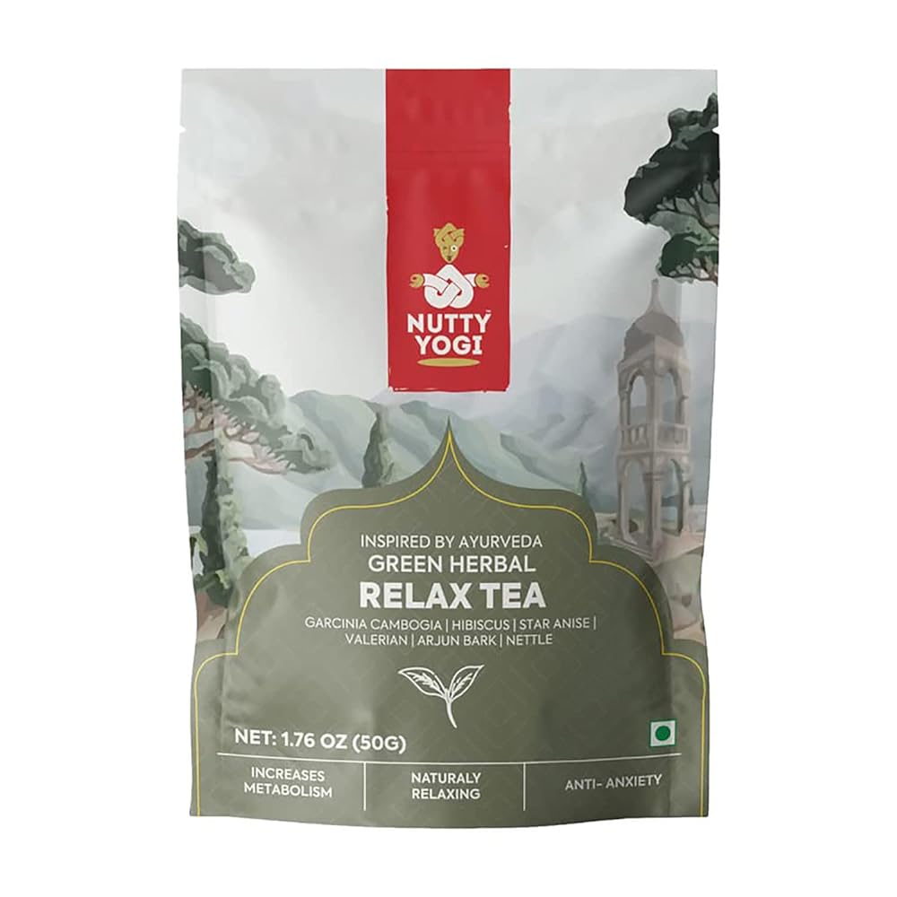 Nutty Yogi Green Herbal Relax Tea