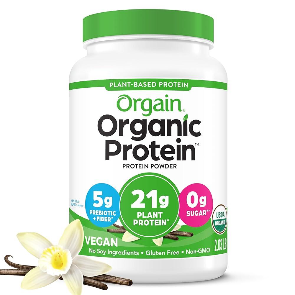 Orgain Vanilla Bean Protein Powder, 2.0...