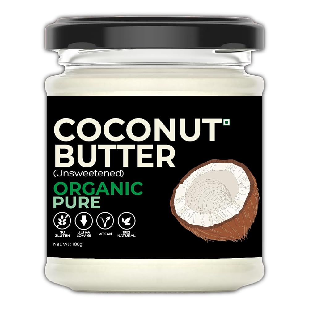Organic Coconut Butter, Sugar-free, Low...