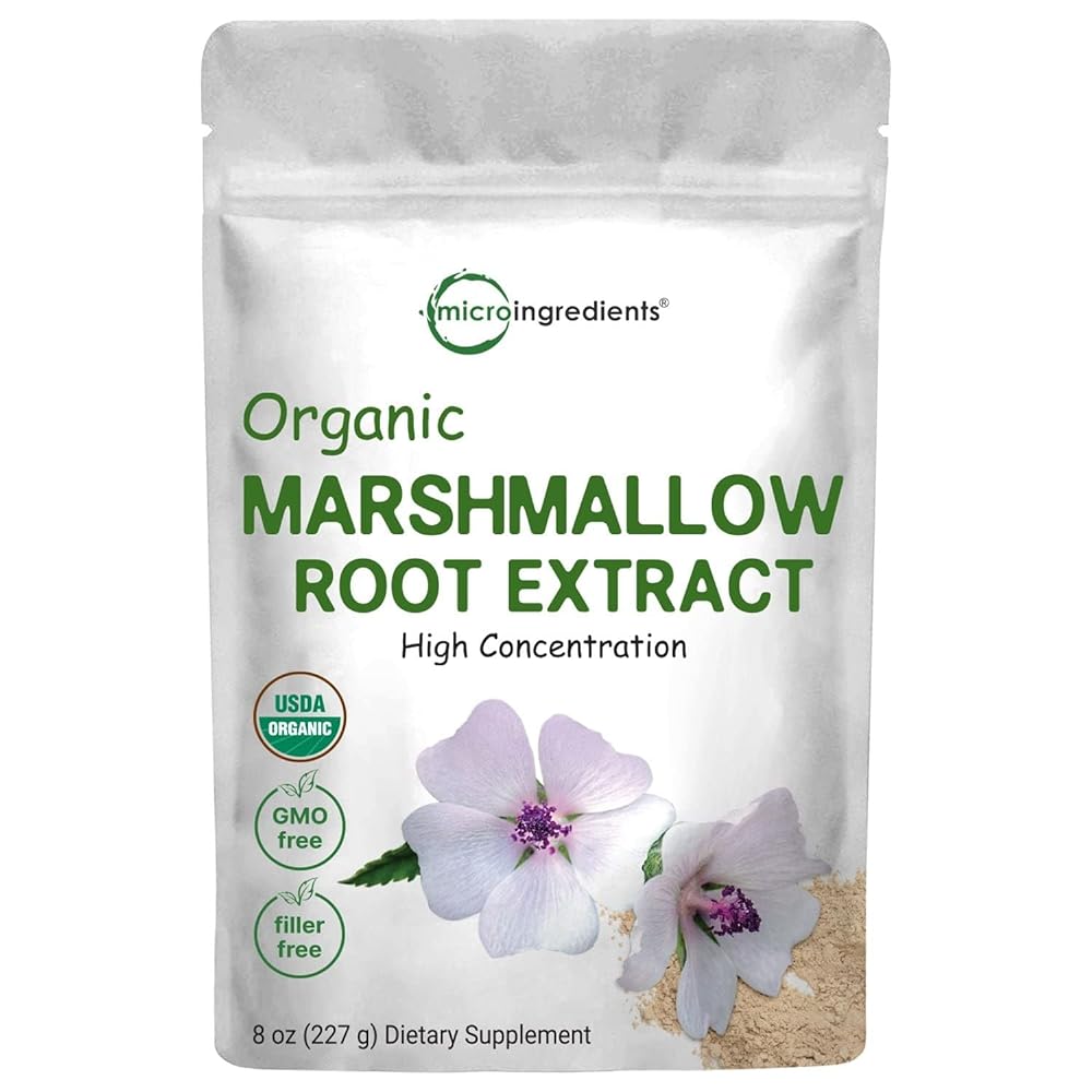Organic Marshmallow Root Tea Powder, 4o...