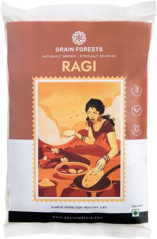 Organic Ragi Flour 500g – Gluten-...
