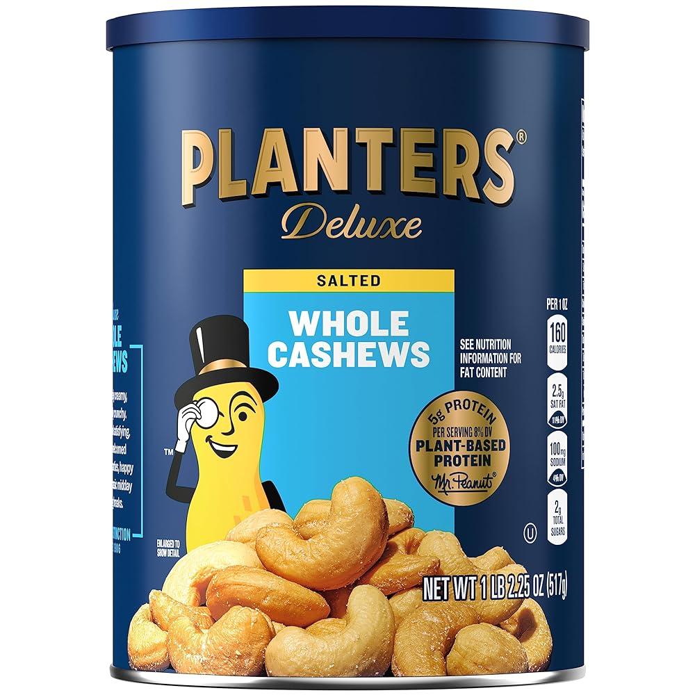 Planters Deluxe Whole Cashews, 18.25oz