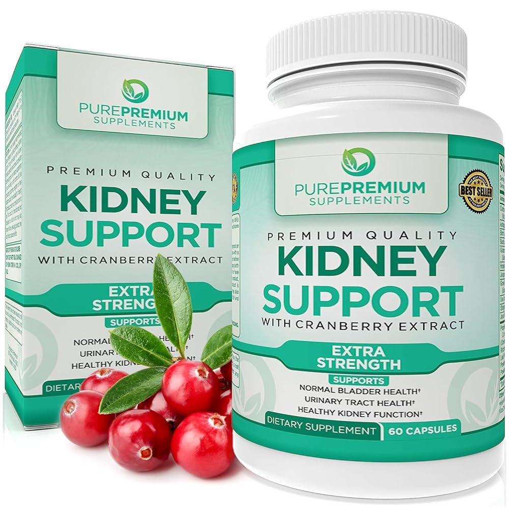 PurePremium Kidney Support Supplement &...