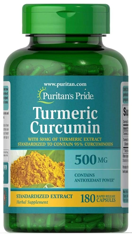 Puritan’s Pride Turmeric Curcumin...