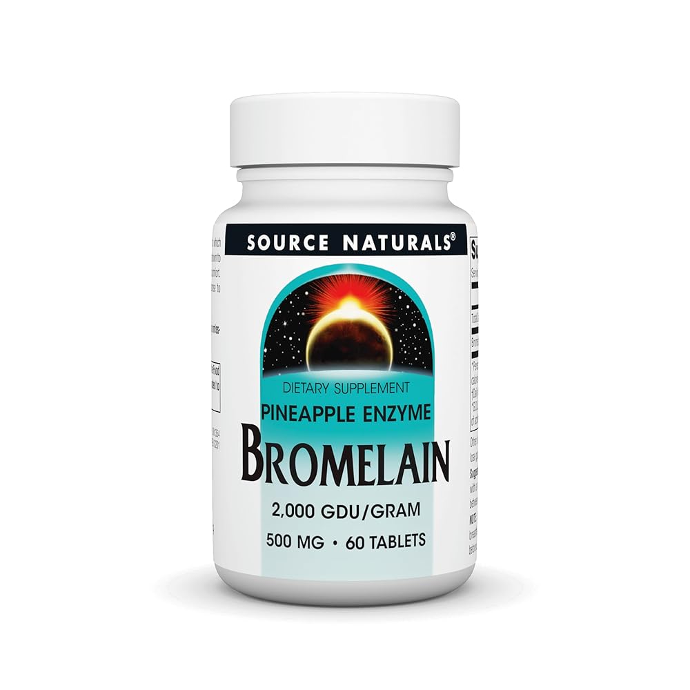SOURCE NATURALS Bromelain 2000, 60 Tablets