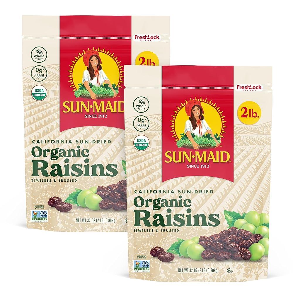 Sun-Maid Organic California Raisins Sna...