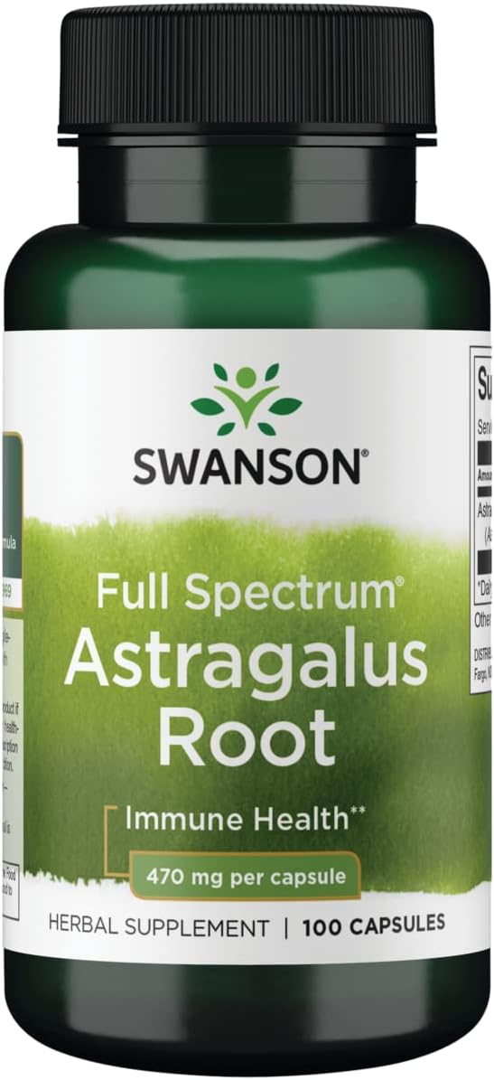 Swanson Astragalus Root Capsules 470mg