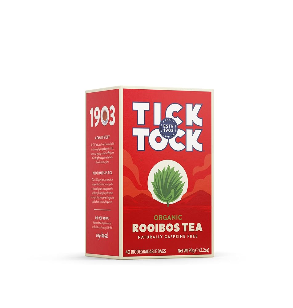 Tick Tock Organic Rooibos Tea Bags