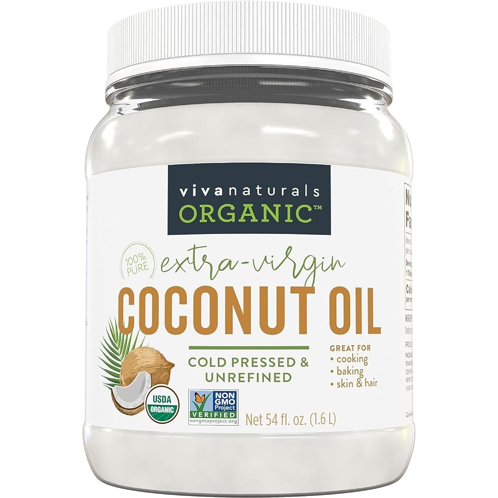 Viva Naturals Organic Coconut Oil, 54oz