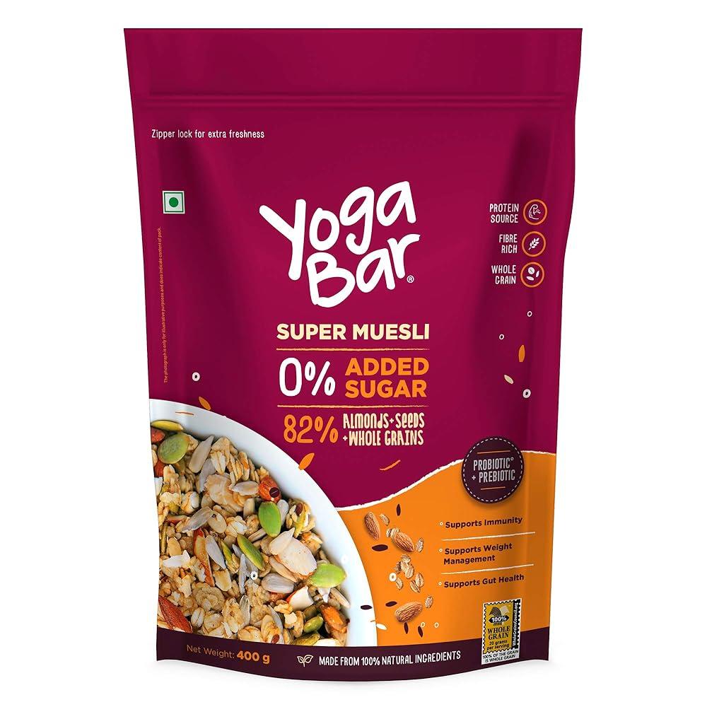Yogabar Super Muesli with Probiotics, 400g