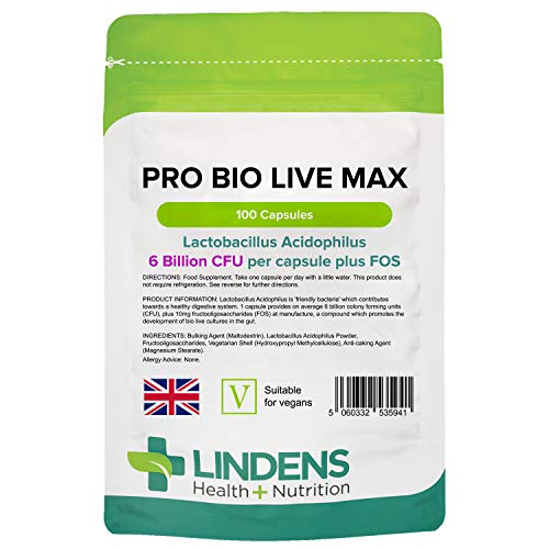 Lindens Pro Bio Live Max 6 Billion CFU ...