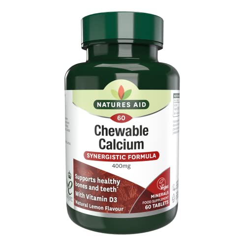 Natures Aid Chewable Calcium with Vitam...