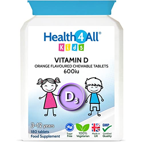 Health4All Kids Vitamin D3 600iu Chewab...
