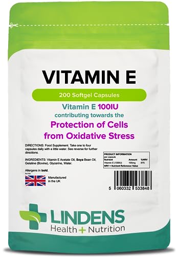 Lindens Vitamin E Oil 100IU Capsules Su...