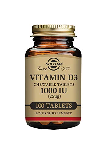 Solgar Vitamin D3 1000 IU Chewable Tablets