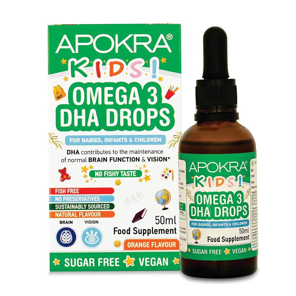 Apokra Kids Omega 3 Algal Drops