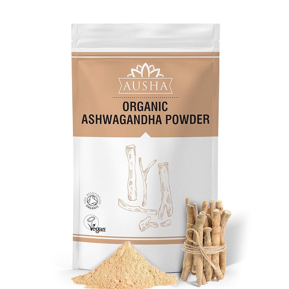 Ausha Organic Ashwagandha Powder –...