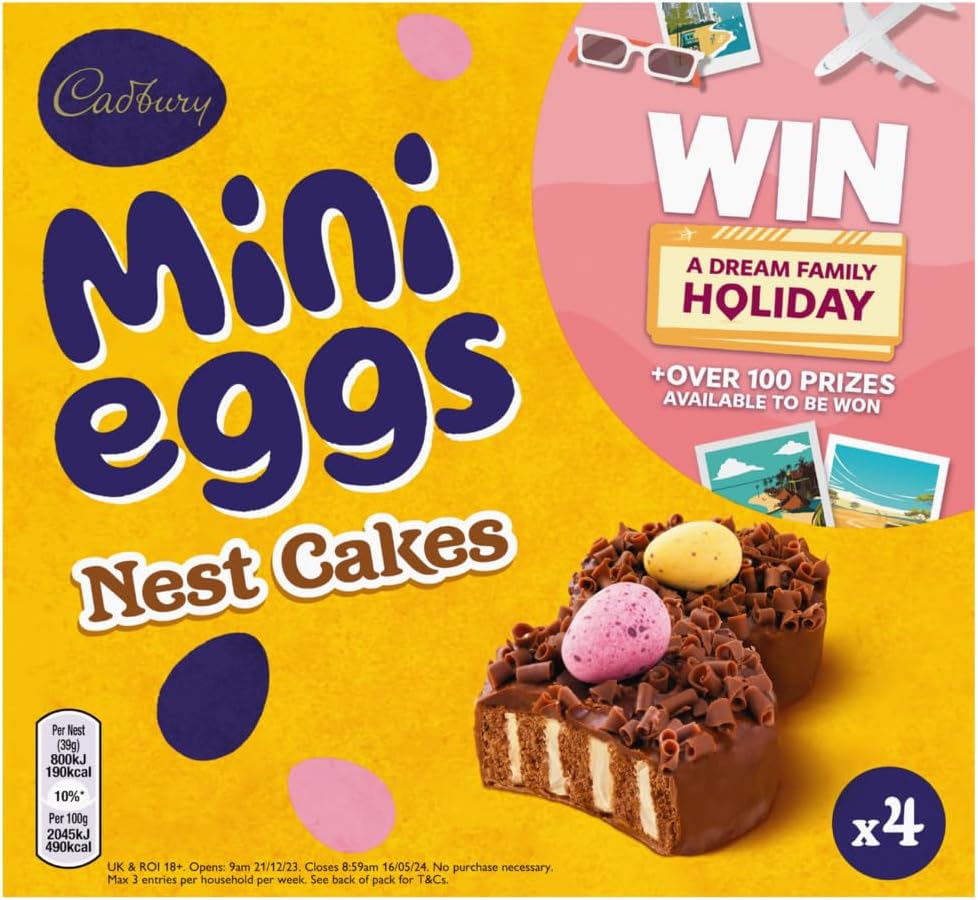 Cadbury Mini Eggs Nest Cakes, 125g