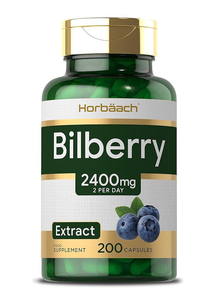 Horbaach Bilberry Extract Capsules, 200...