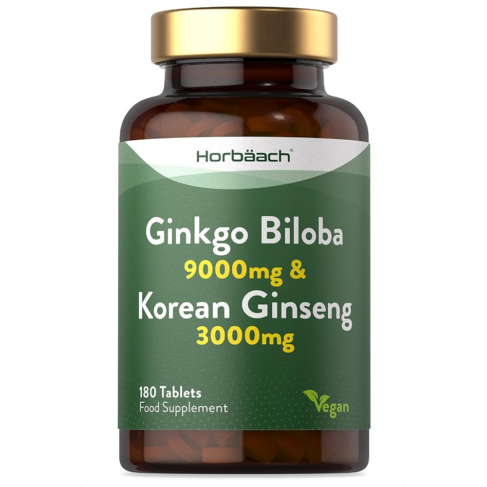 Horbaach Ginkgo Biloba & Ginseng T...