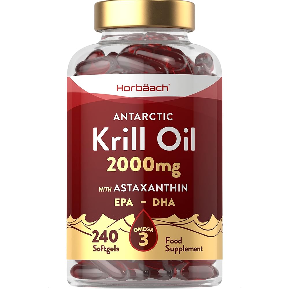 Horbaach Krill Oil Capsules | 240 Count