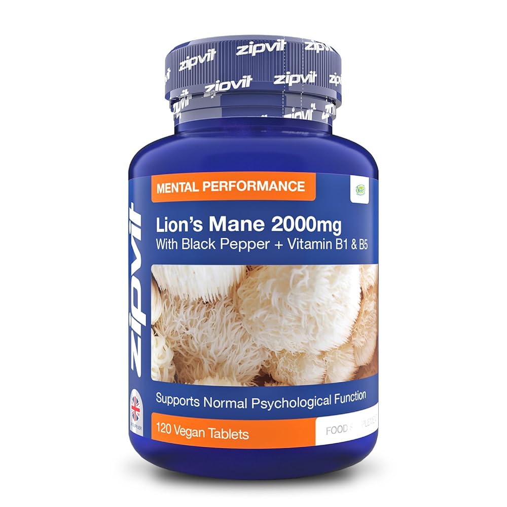 Lions Mane Mushroom Extract 2000mg Tablets